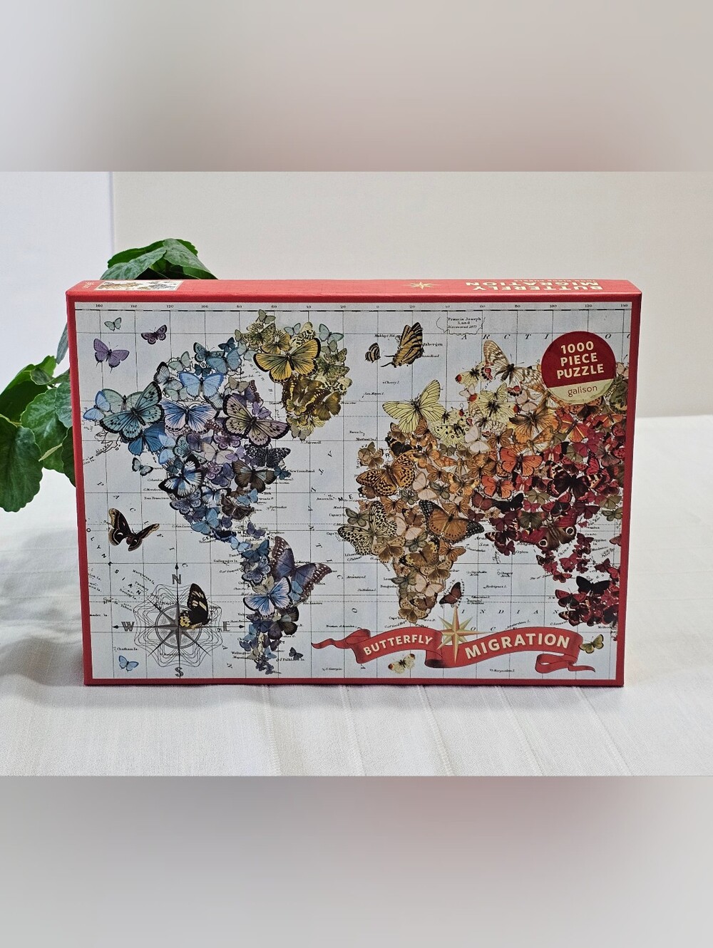 Galison Butterfly Migration 1000 Piece Jigsaw Puzzle Wendy Gold